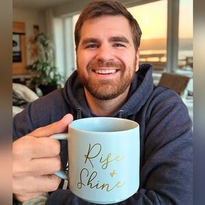 "Rise and Shine" Blue Mug - Threshold